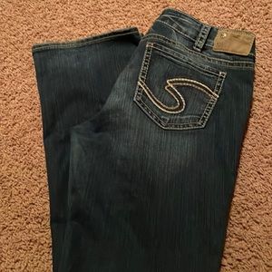 Silver Suki Mid Slim Boot Jeans Plus Size